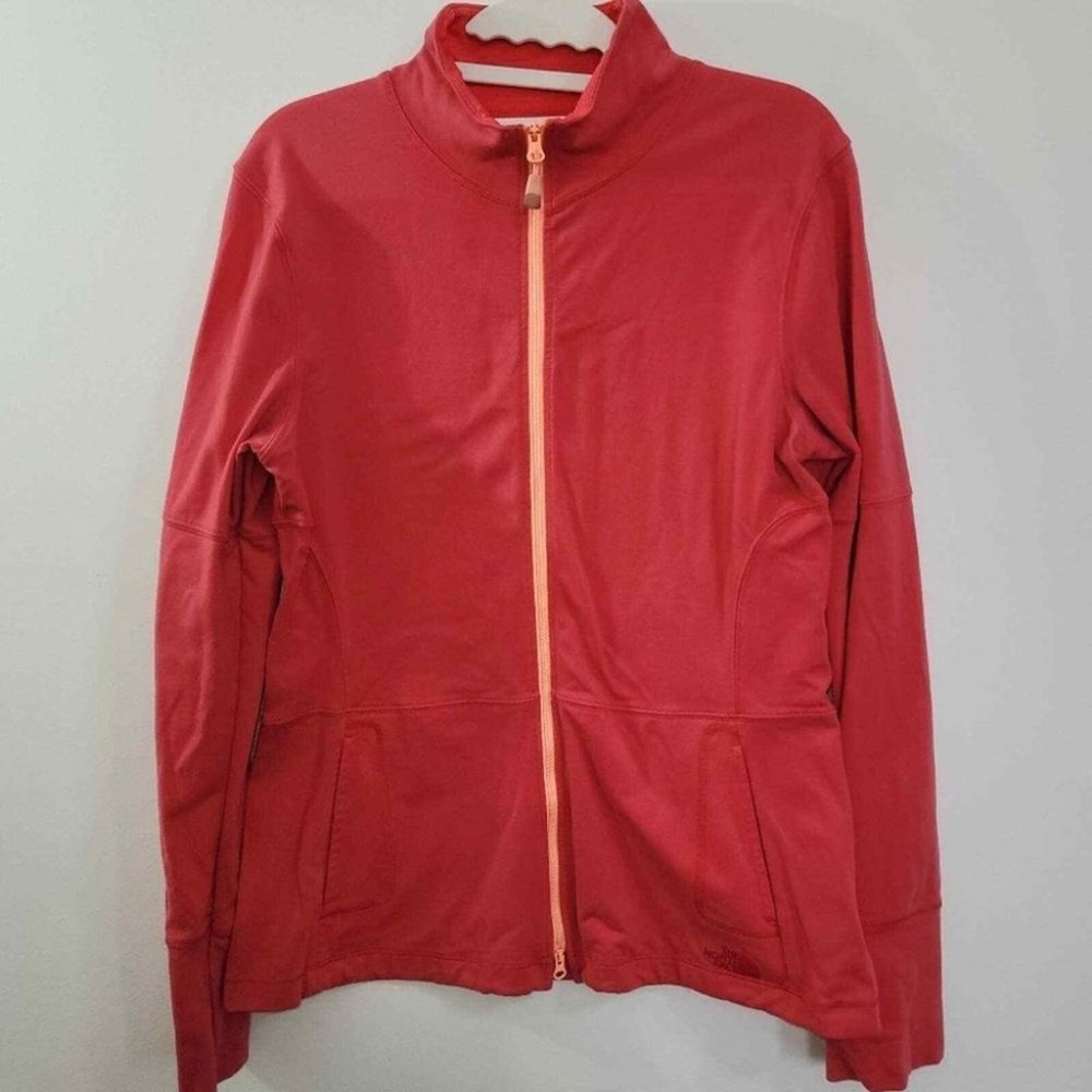 The North Face Jacket Womens Large Coral Pink VaporWick Full Zip Mesh Back